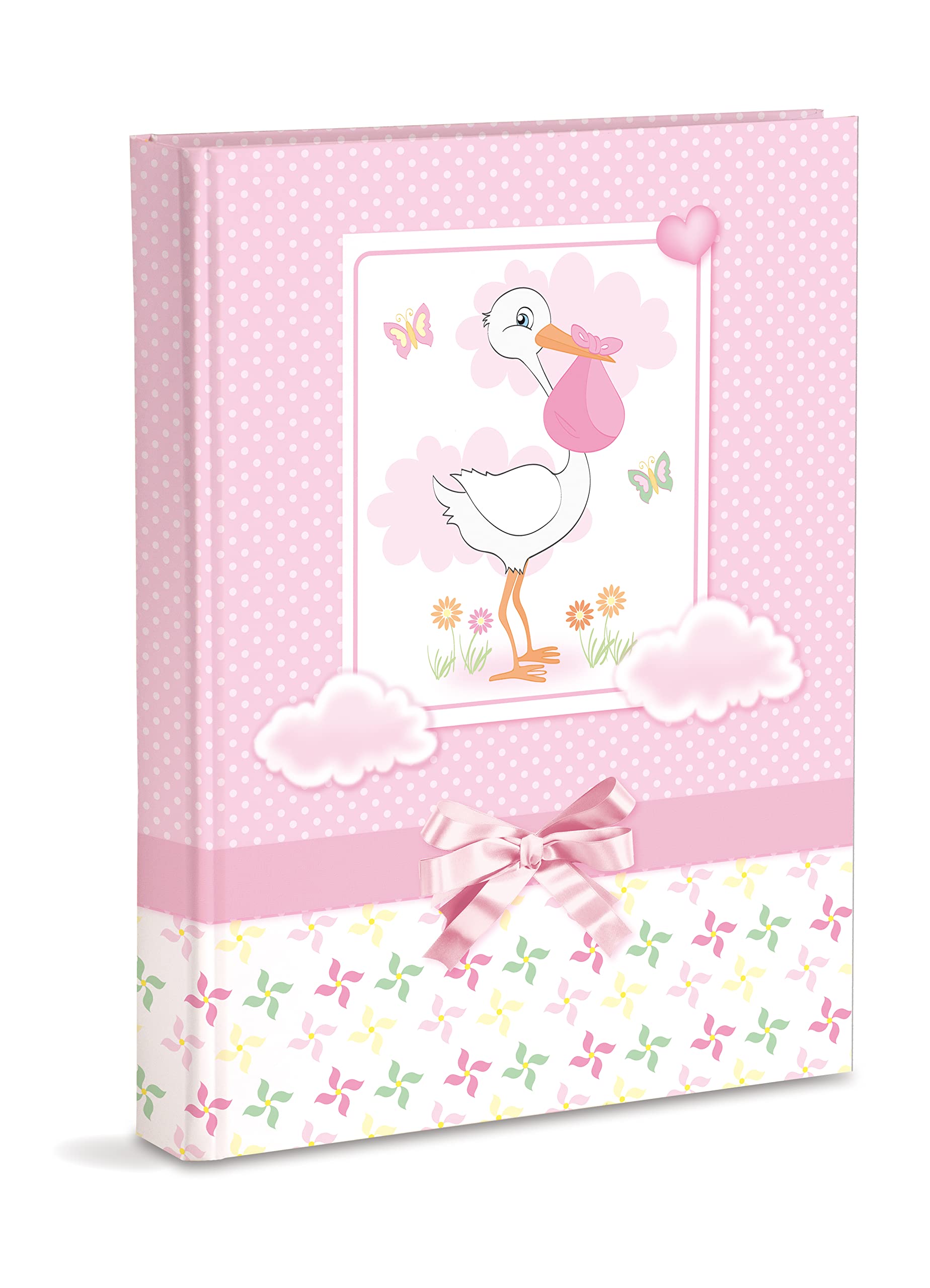Birth Photo Album, cm 21x28 with pockets, contains 200 photos cm 13x18