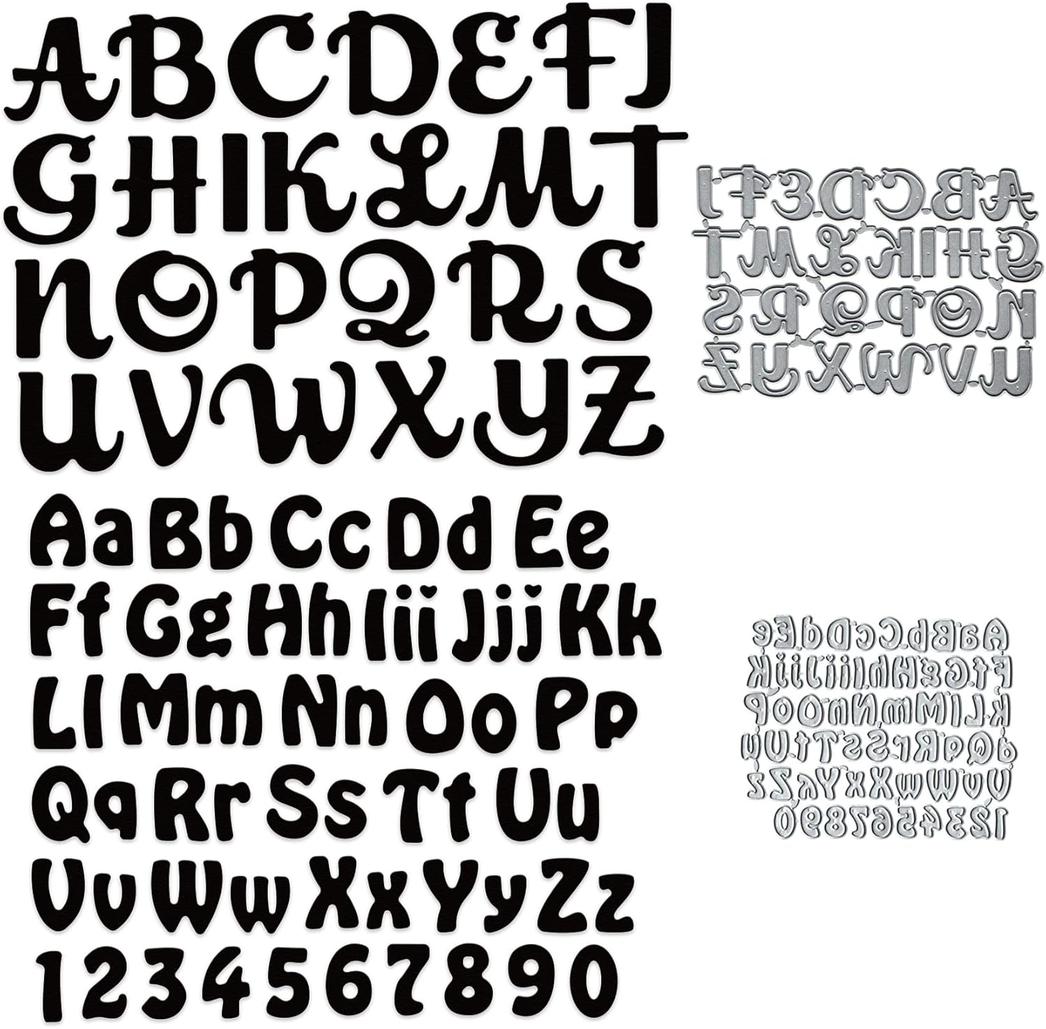 78 Pieces Alphabet letters and 10 Pieces numbers Cutting