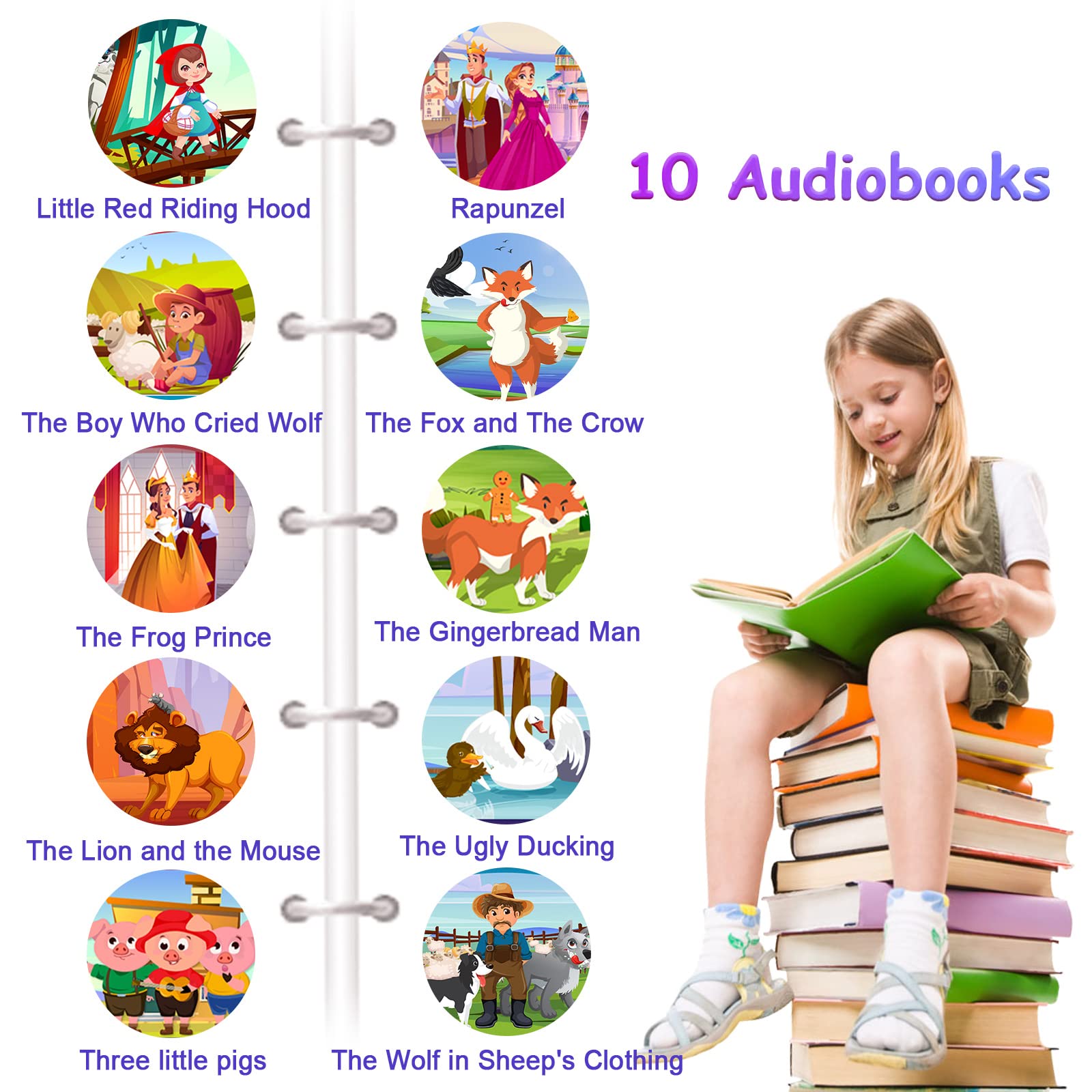 PTHTECHUS Jeux Montre Connectée Enfant - Téléphone Intelligente Appel bidirectionnel Musique mp3 Double caméra podomètre vidéo SOS Livre Audio MP4 Cadeau garçon Fille 4-12 Ans (XA16 GMP Purple-SAI)