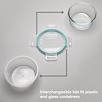 Snapware Solutions totales en plastique (14-Pack, Tailles mélangées) Ensemble de contenants de stockage des aliments, hermétique & Tupperware sans BPA de verrouillage en plastique étanche, congélateur Lave-vaisselle Micro-ondes Safe