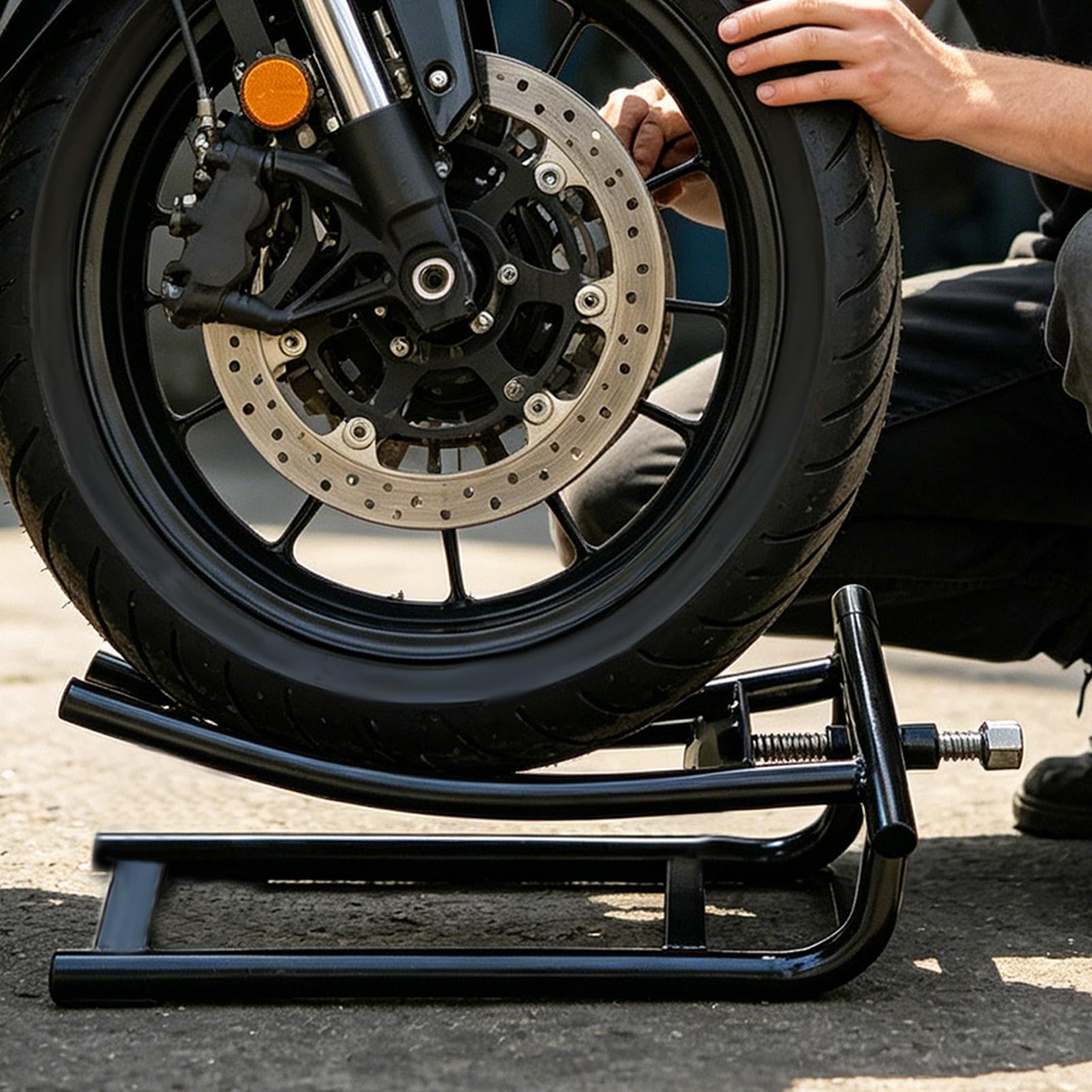 Motorrad-Hebeständer, Universeller Hochleistungs-Reifenheber | Achslift-Funktionalität, Motorrad-ständer, Für Zuhause, Garage, Werkstatt, Ausflug, Straße