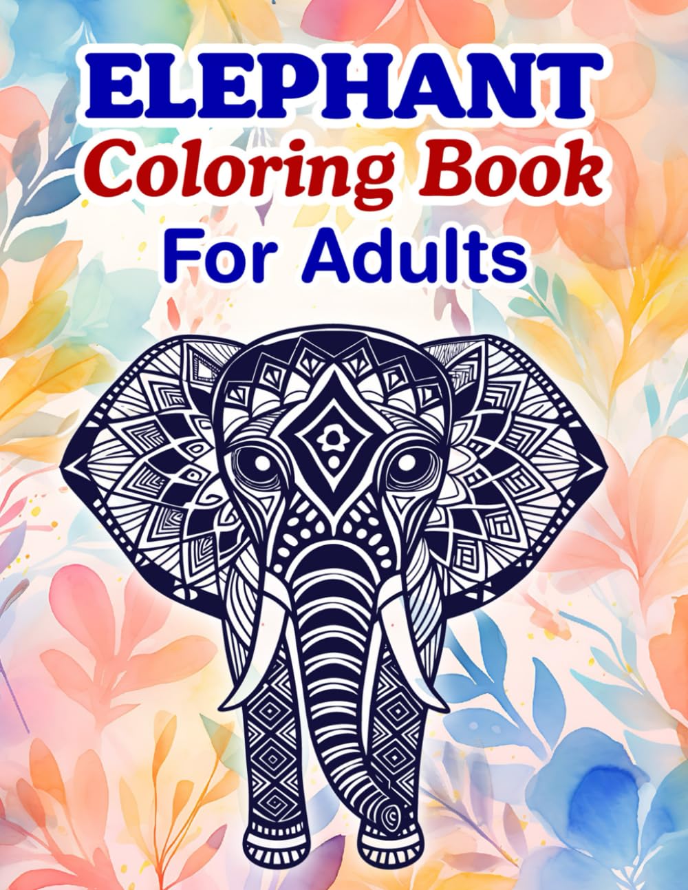 Elephant Adult Colouring Book