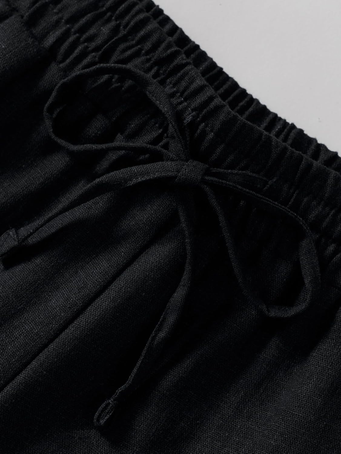 Weintee Men's 34" Inseam Tall Linen Pants with Pockets - Image 3