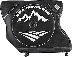 VEVOR Bike Travel Bag with TSA Lock & Dual Zipper for 37-42 in Wheelbase