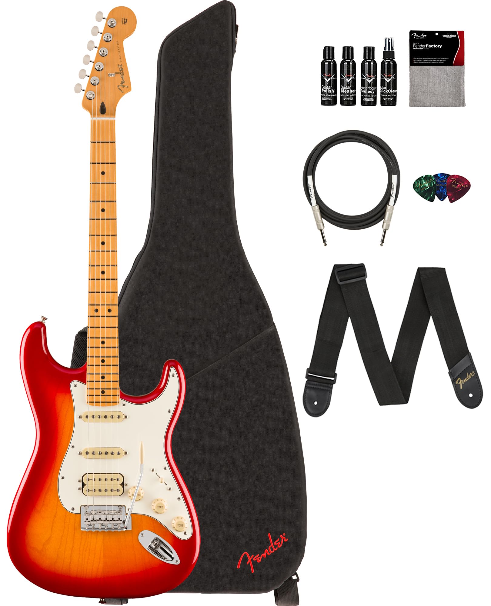 Amazon.com: Fender Player II Stratocaster HSS - Aged Cherry Burst