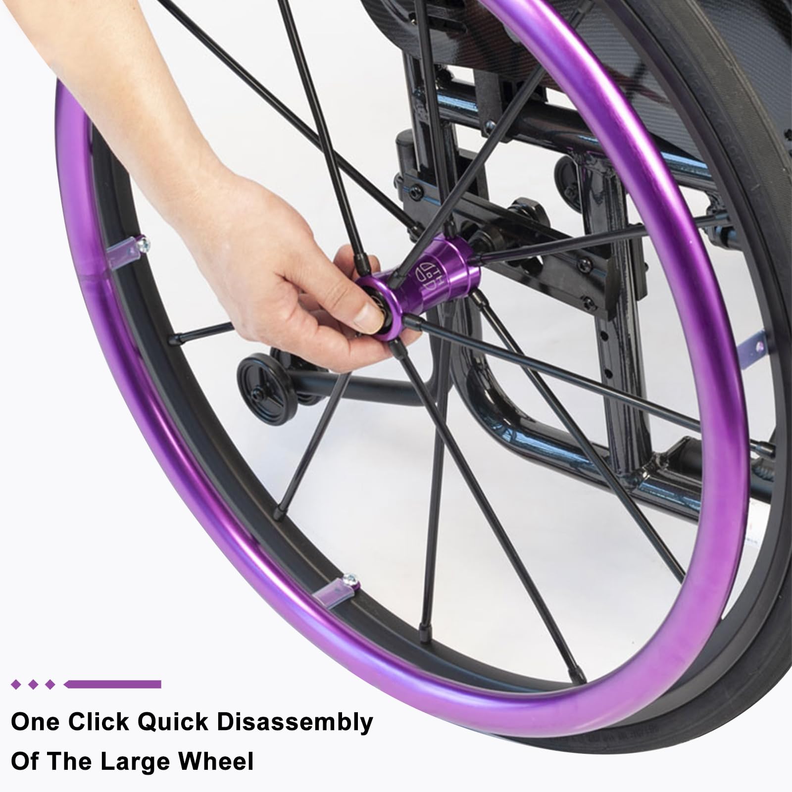 Sedia A Rotelle Sportiva Leggera,sedia A Rotelle Pieghevole E Portatile,sedia A Rotelle Pieghevole Da Trasporto,sedia A Rotelle Multifunzionale Antiribaltamento,sedia A Rotelle Manuale(Size:40cm/15.7i
