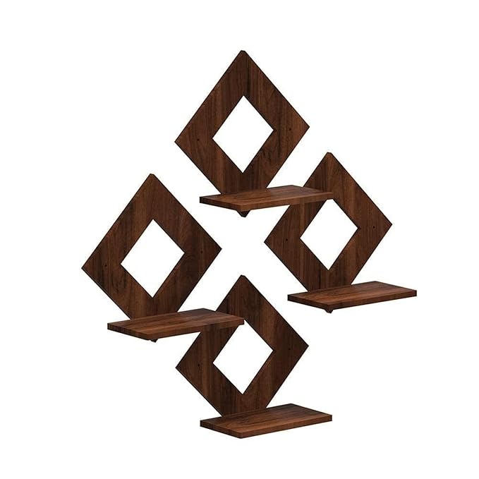 Ingo creation Wooden Wall Shelf Shelves Art Hanging Decor for Wall Diwali Decoration Items Home