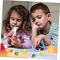 Vista 3 de SAFIGLE 1 Gatos Ojos Canicas Juego de Mármol Domino Tren Juguete Canicas a Granel para Niños Bolas de Vidrio Canicas Canicas de Vidrio Canicas Runs