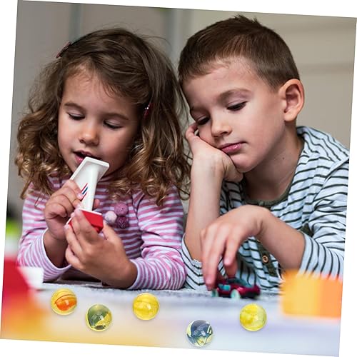 Miniatura 3 de SAFIGLE 1 Gatos Ojos Canicas Juego de Mármol Domino Tren Juguete Canicas a Granel para Niños Bolas de Vidrio Canicas Canicas de Vidrio Canicas Runs