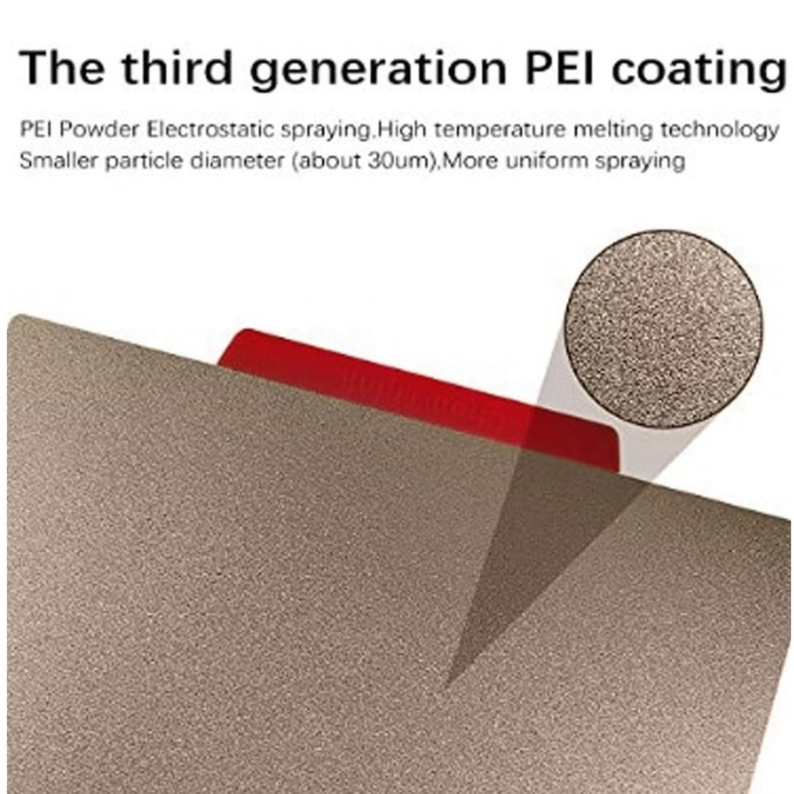 Hyuduo Płyta Konstrukcyjna ze Stali Magnetycznej PEI o Wymiarach 430 X 430 Mm, Trwała Dwustronna Konstrukcja o Dużej Przyczepności, do Drukowania 3D Drukarek z Serii Ender