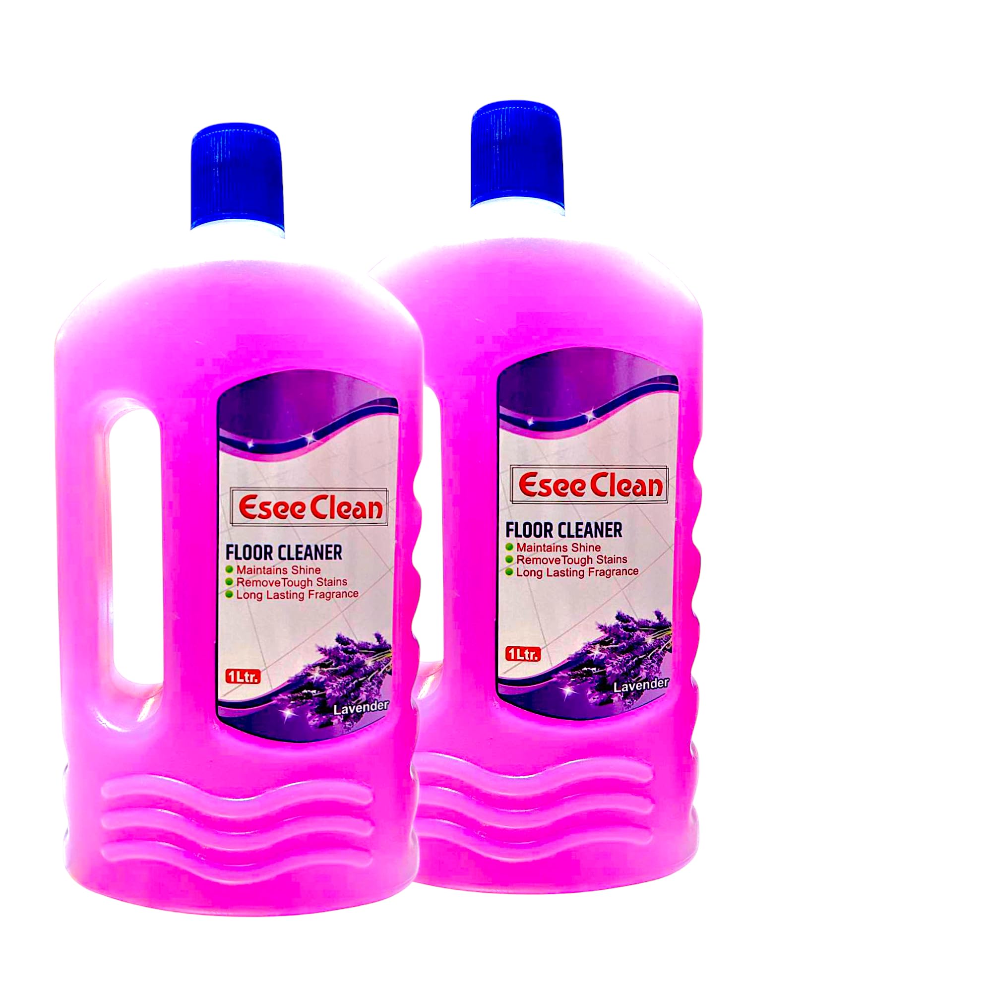 Esee Clean - Lavender Fragrance Double Power Strong, Surface & Floor Cleaner Liquid - 1LITRE | Removes 99.9% Germs | Suitable for All Cleaner Mops | Pack of 2