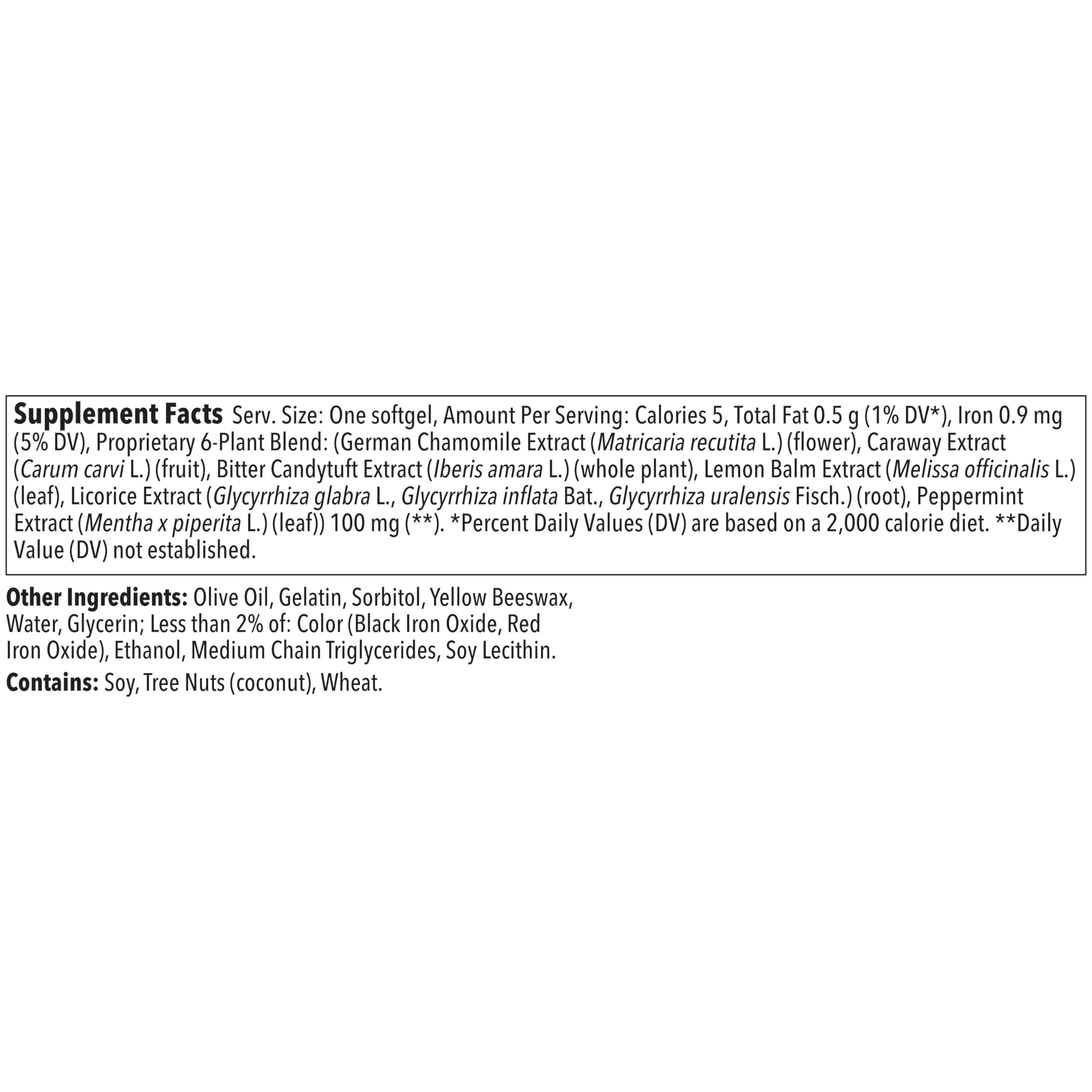 Iberogast Softgels, Herbal Relief of Stomach Upsets: Occasional Indigestion, Bloating, Gas, Nausea, Upset Stomach; 6-Herb Blend with Iberis Amara, Peppermint, Licorice, Lemon Balm; 30ct — Amazon image 6