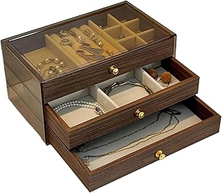 ジュエリーオーガナイザーボックス, 多層木製ブレスレットケース, ジュエリー 収納 ボックス, 母、友人、家庭、クラフト、クローゼット、ドレッシングテーブル、メイクアップルーム用