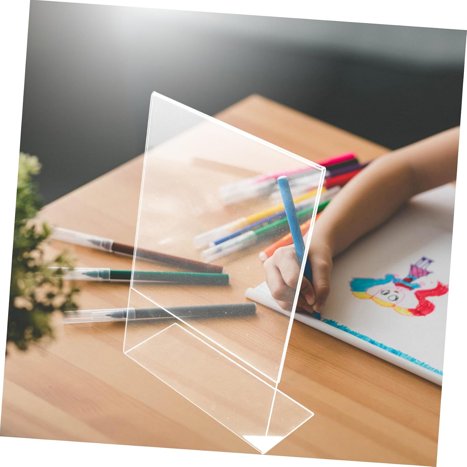 Transparent Acrylic for Writing and Drawing Multi Function Nonskid Support for Desk Use Angle for Office and Classroom