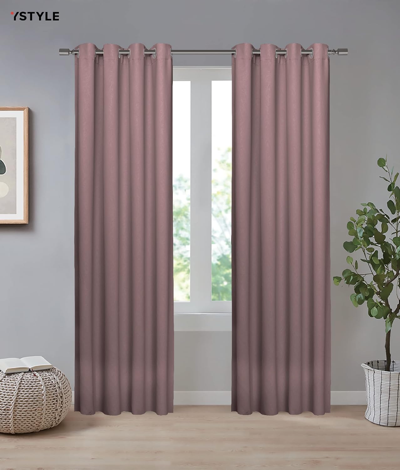 SJSXWQN Tende Per Interni Palma Verde Tende Per Interni Oscuranti Con Occhielli Tenda Oscurante Termica Isolante - Foto 9