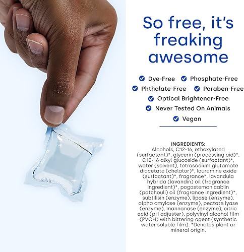 Miniatura 4 de Dropps Detergente para ropa Active Wash  Fresh Start, 64 cápsulas  Sport Wash combate manchas y olores  Embalaje de bajo desperdicio  Funciona en