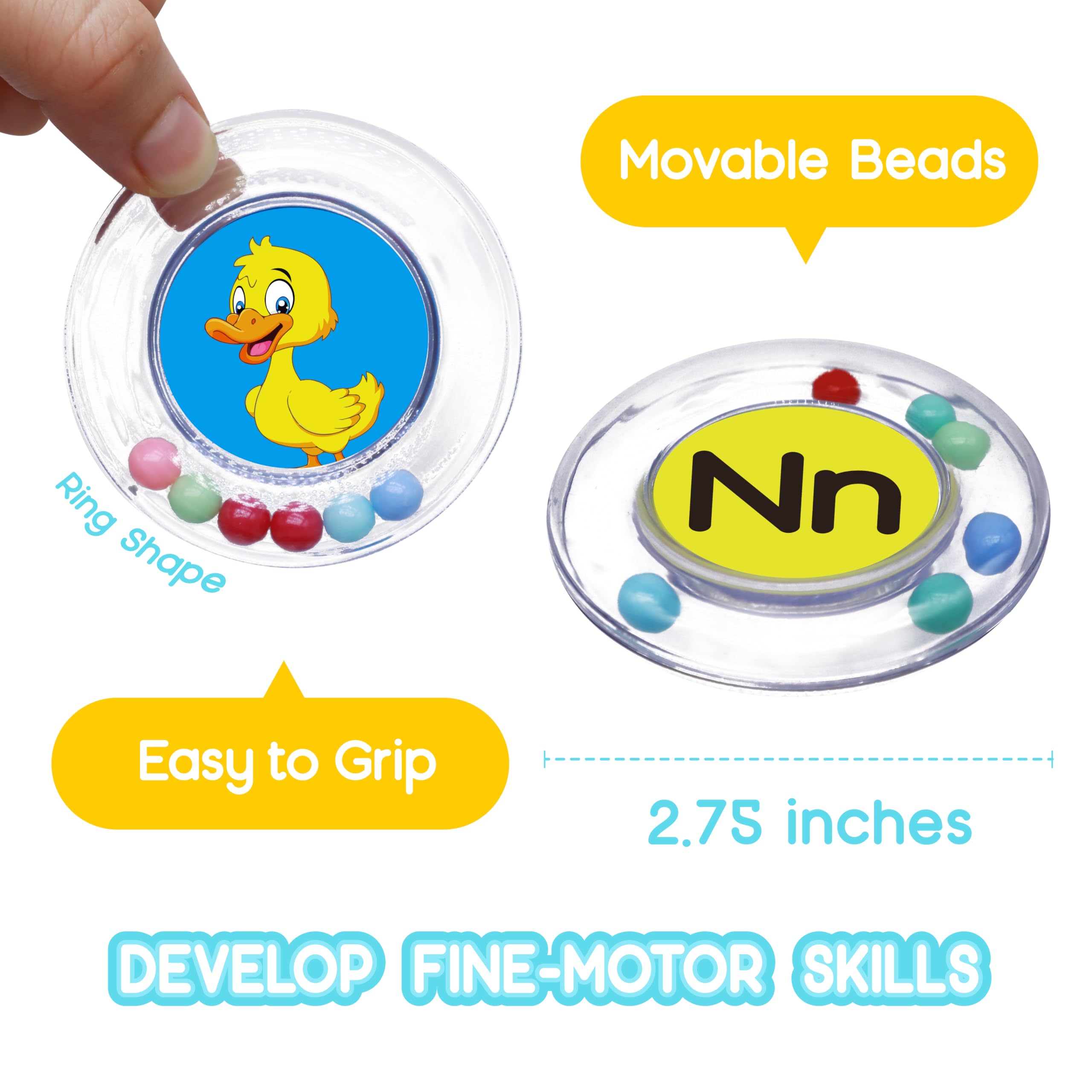 Anillo de juguete de baño con letras flotantes del alfabeto, juguete de baño antimoho, juego de juguetes para piscina de agua con bolsa de malla, para niños de 2 a 3 y 4 años
