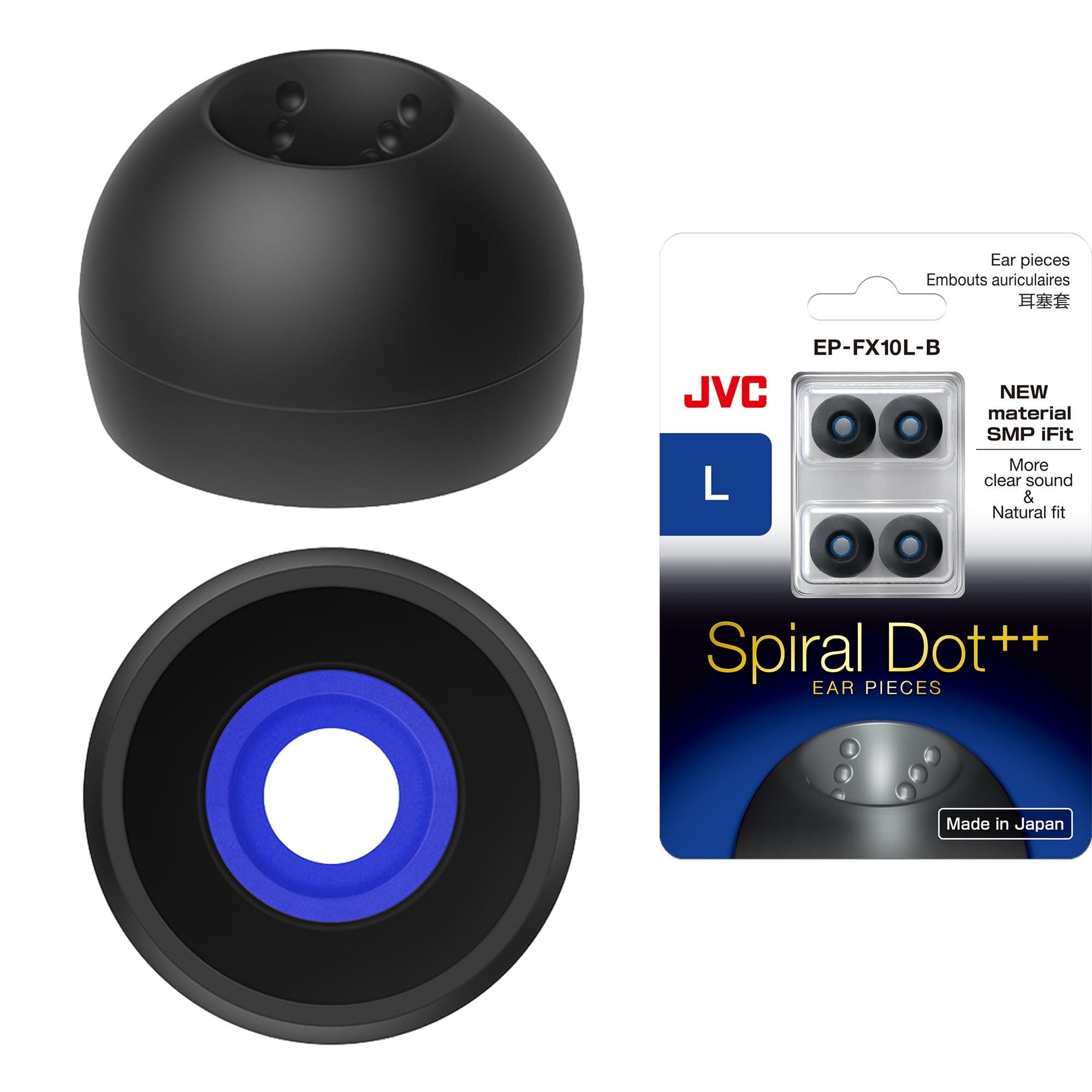 Amazon.com: JVC EP-FX10 Spiral Dot Earpieces – Set of (4) Eartips