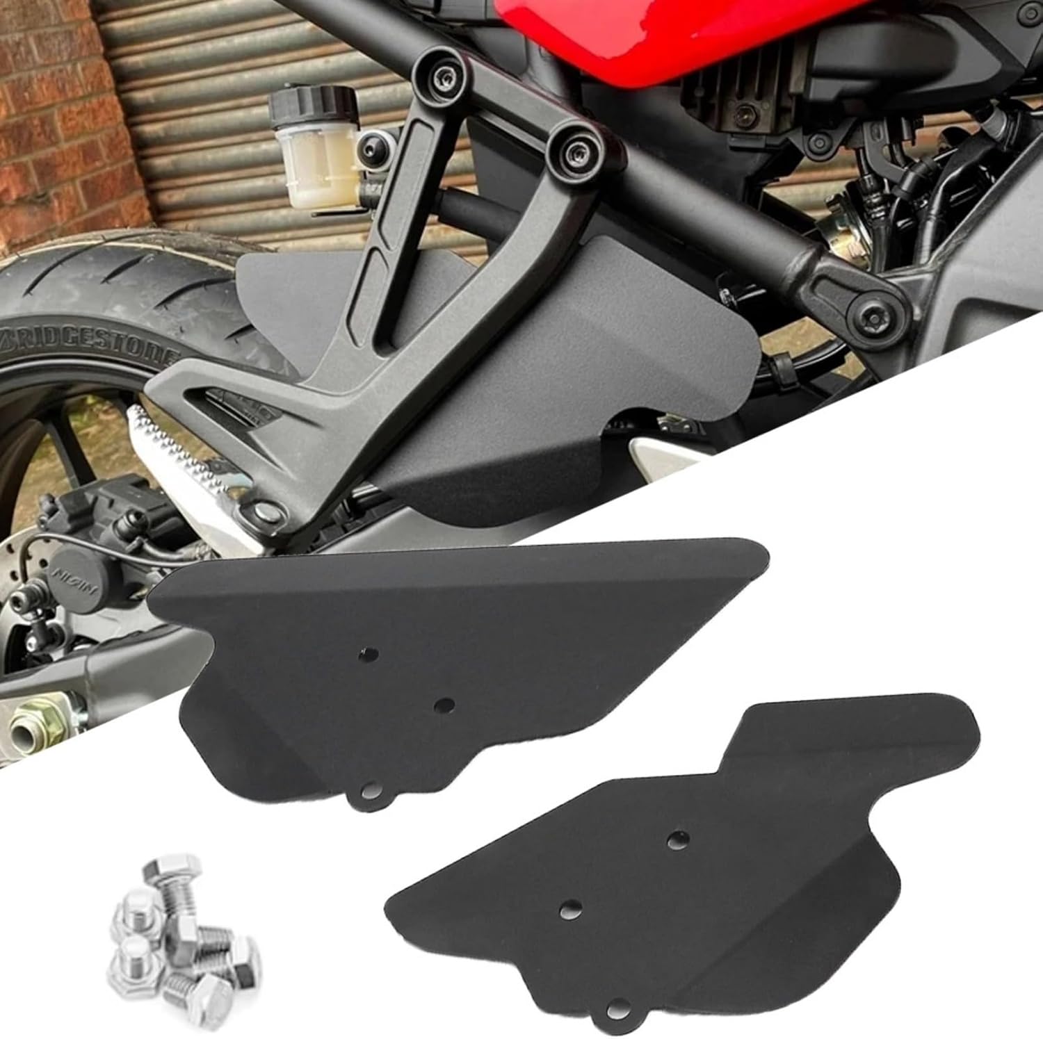 for Tracer 9 GT Tracer 9 Tracer 9gt 2021-2024 2025 Motorcycle Rear Passenger Splash Guard Rear Seat Foot Holder Fender Mud Guards