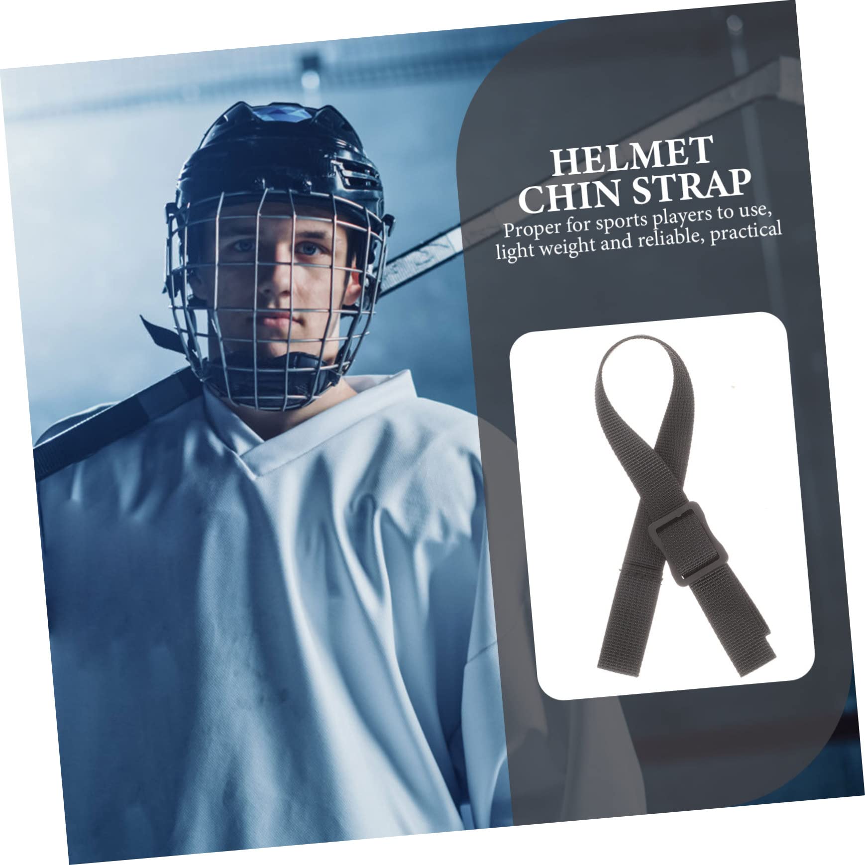 4 Juegos Correa de Barbilla para Casco de Hockey Reemplazo para Casco de Hockey y Accesorio Resistente y Práctico