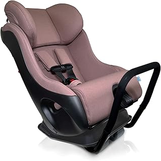 Clek Fllo Convertible Car Seat - Compact Design for 3-Across Seating, Extended Rear-Facing with Anti-Rebound Bar and Flame Retardant-Free (Vintage Ziip)