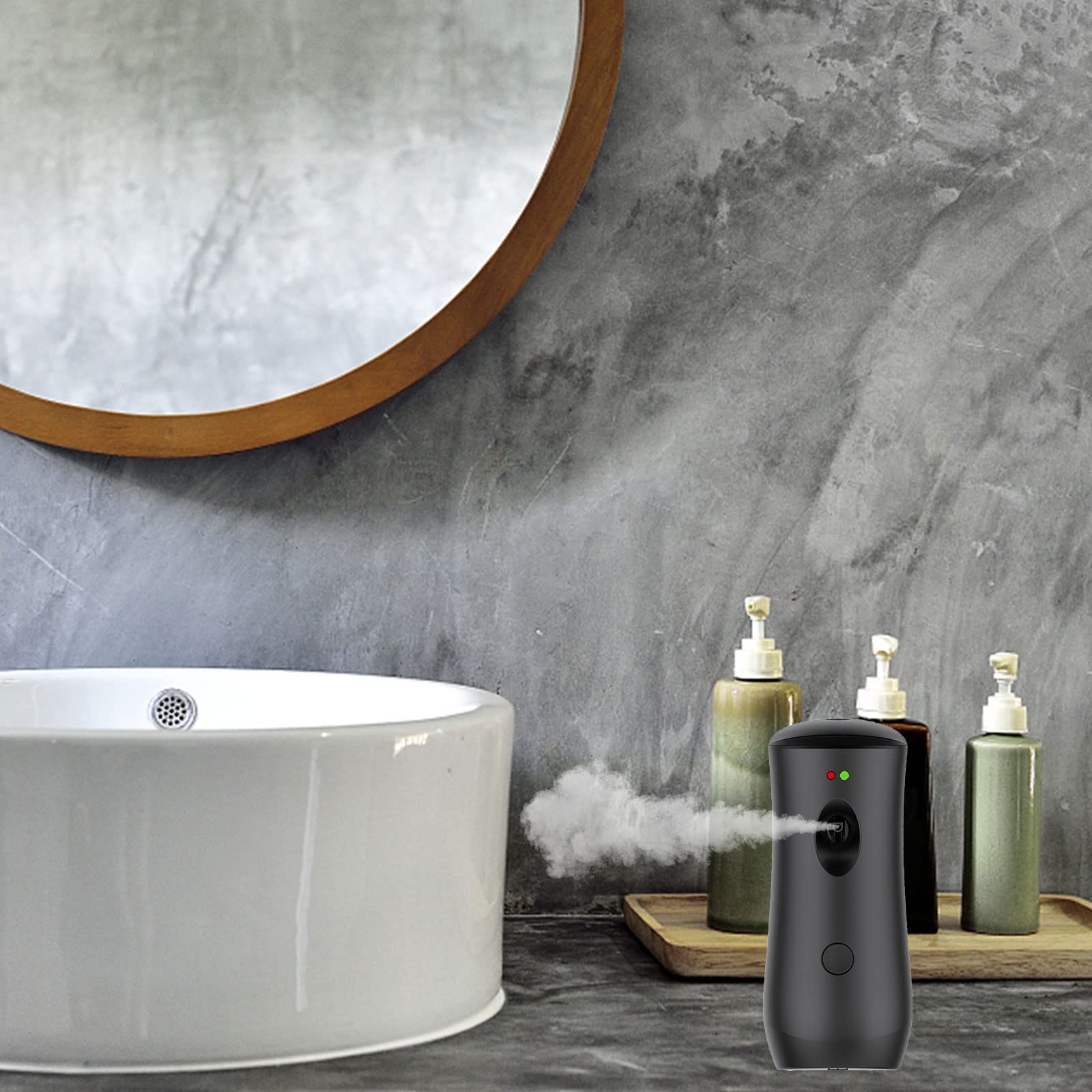 Automatische Luchtverfrisser Muurbevestiging Dispenser Voor Badkamer, Spray Geur Voor Thuis, Openbaar Toilet, Hotel, Etc - 19.5 X 8.5 X 8cm