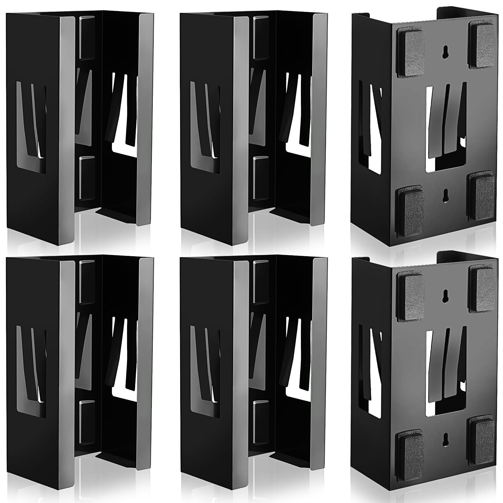 2 soportes magnéticos dispensadores de guantes de montaje en pared de calidad comercial, toallas, toallitas de papel, caja de pañuelos de papel, soporte para cocina, nevera, oficina, talleres, garaje