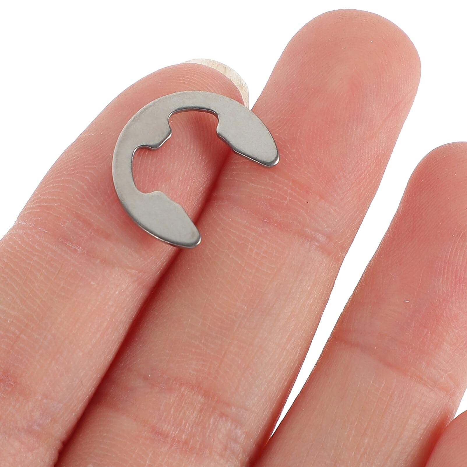 Stainless Steel Washers 300 Pcs 304 Open Split Washer E-Type Circlips E-Type Retaining Ring Circlip Assortment Kit to Circlip Assortment Kit