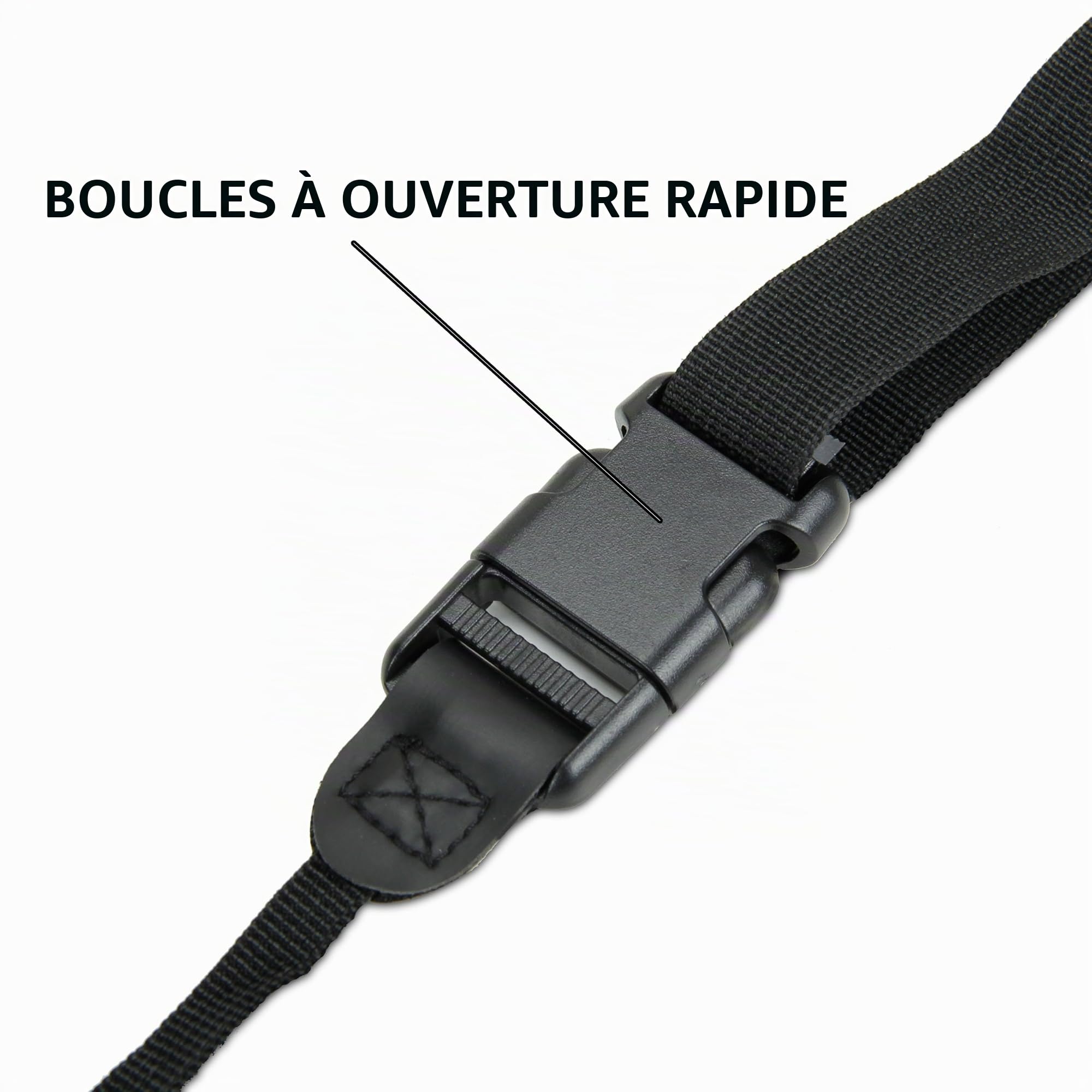 USA Gear DSLR Harnais de Poitrine Pour Appareil Photo Reflex Numérique avec Boucles à Dégagement Rapide et Poches pour Accessoires – Compatible avec Canon, Nikon, Sony et plus