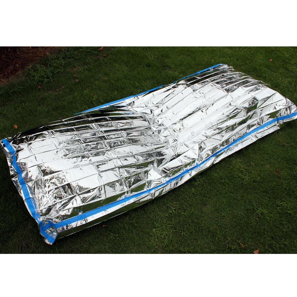 Manta Térmica para Dormir de Emergencia Al Aire Libre, Ligera, para Acampar, 5x200 X 100cm
