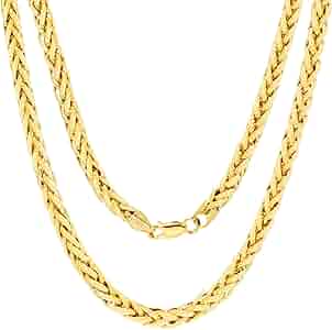 ★ROSEMONT★ 14K necklace RL0119 Nuragold 14k Real Yellow Gold Spiga Wheat 5mm Rounded