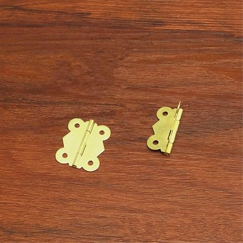 Miniatura 6 de WaNana Bisagra de 1.14 x 1.06 pulgadas, color dorado, plateado y bronce, 10 unidades, 20 unidades, dorado, platabronce, bisagra de caja de joyería