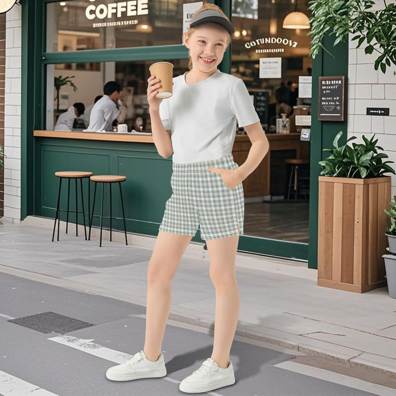 Girls' Shorts Kids' Casual Athletic Soccer Sport Bottoms with Pockets