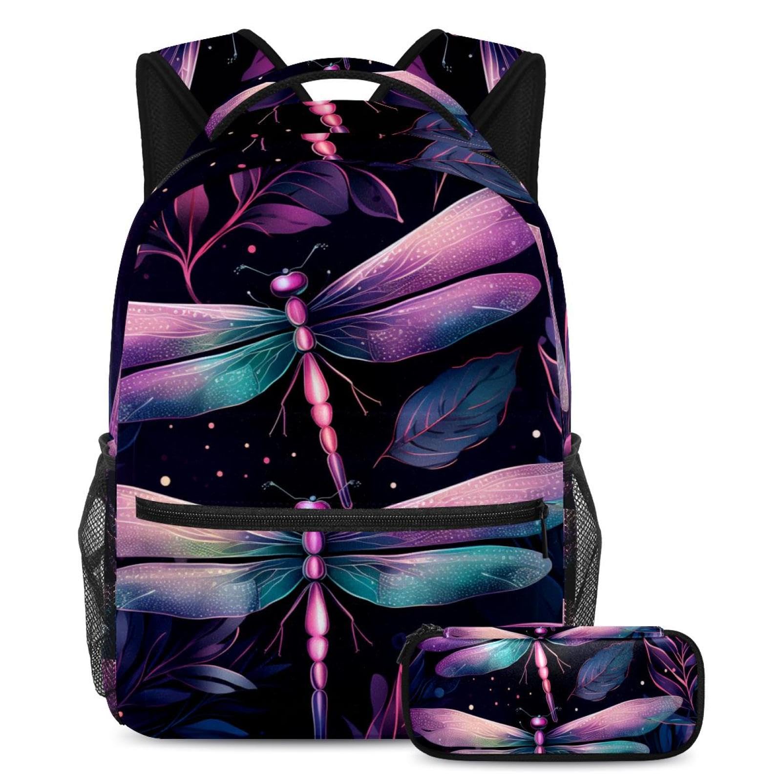 Cartable libellule fluo 2 pièces à grande capacité pour le collège - 7