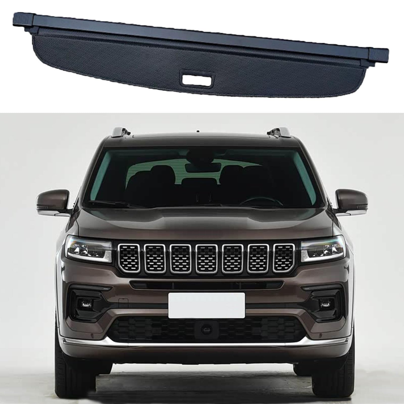 SXLGDW Car Retractable Rear Trunk Parcel Shelf,Compatible with Jeep Grand Commander 2019+,Car parts