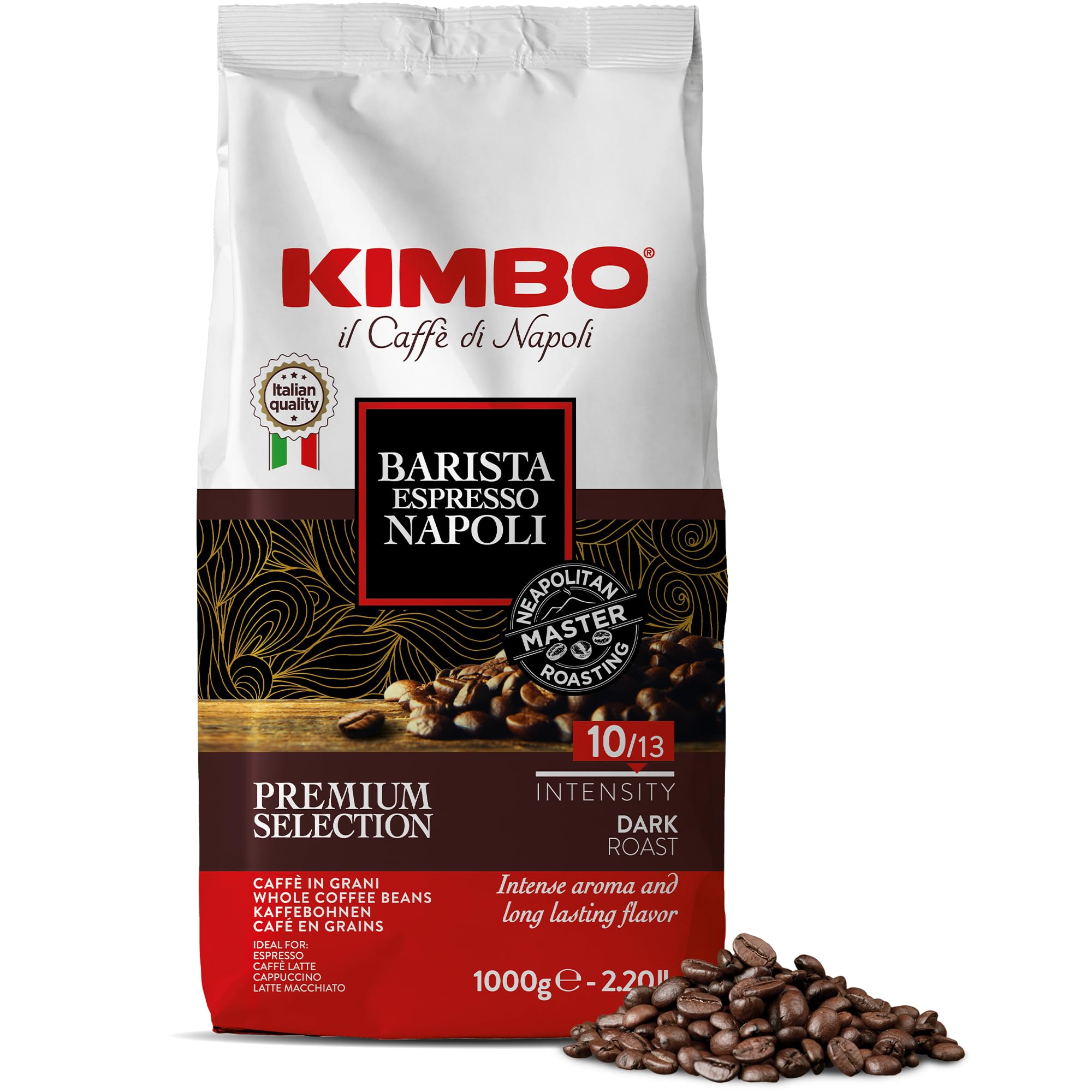 Amazon.com : Kimbo Napoli Whole Bean Coffee, Dark Roast, 2.2lb