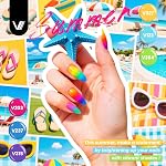 VANREESA 60 Pcs Gel Nail Polish Set, 55 Couleurs Gel polonais avec revêtement de base & 4 Effets Top Coat Ensemble de Nail Polonais à Couleur Pleine Tous les Saisons Kit de Nails Cadeaux pour Femmes Filles Salon de Naille à la maison