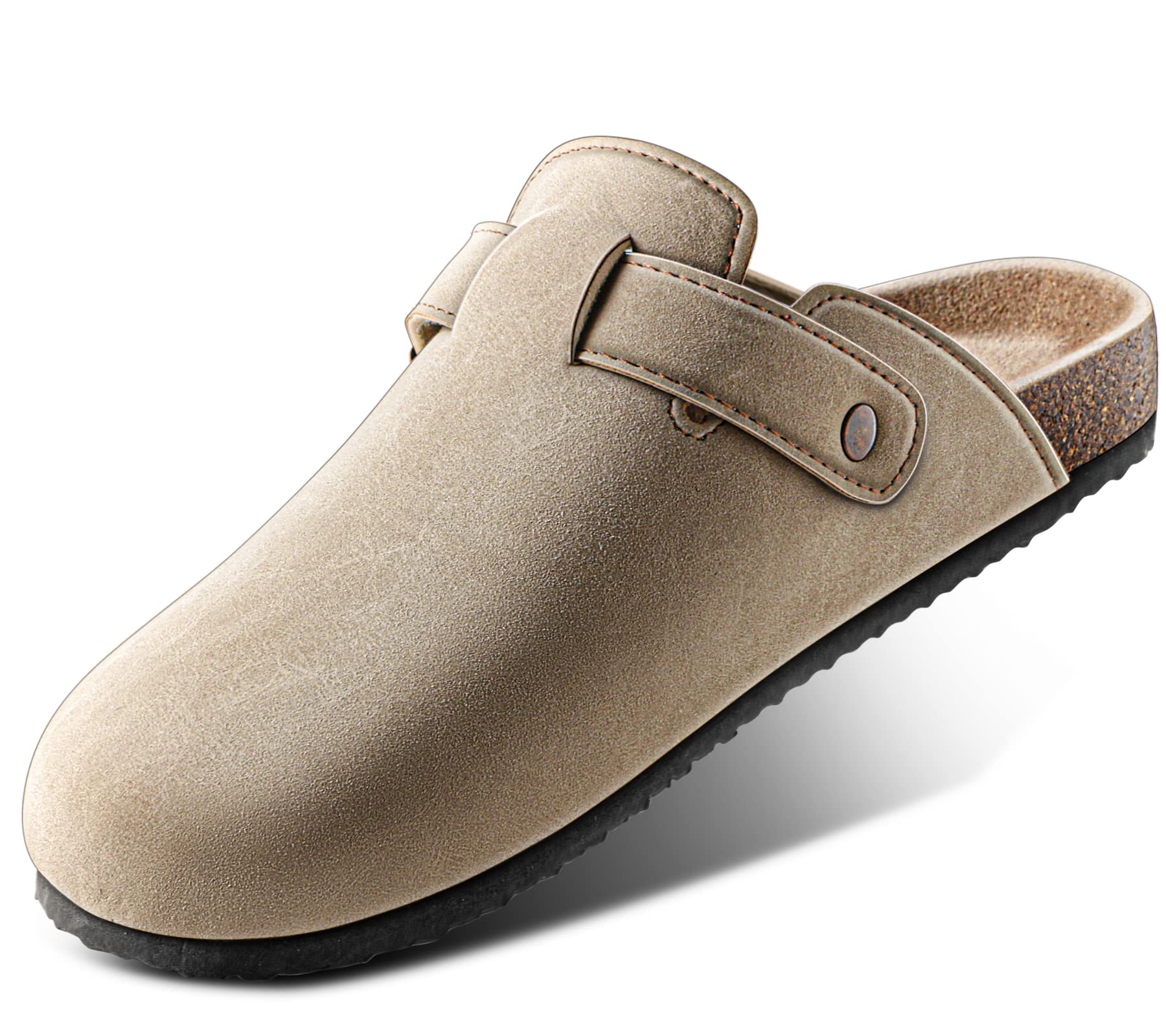 BULLIANTComfort Clogs Slippers Sandals Nurse Work Shoes Unisex for Men Women with Cushioned Cork-Footbed