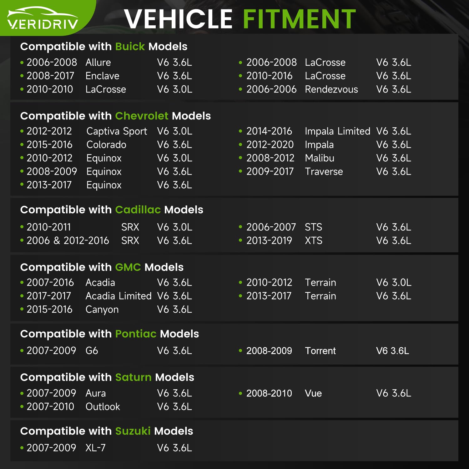 17986 New Starter Replacement for Chevy Traverse 09-17, GMC Acadia 07-16, Buick Enclave Lacrosse, Cadillac SRX XTS STS, Impala 12-20, Pontiac Saturn Suzuki 3.0L 3.6L V6 Engine OE#: 12645298