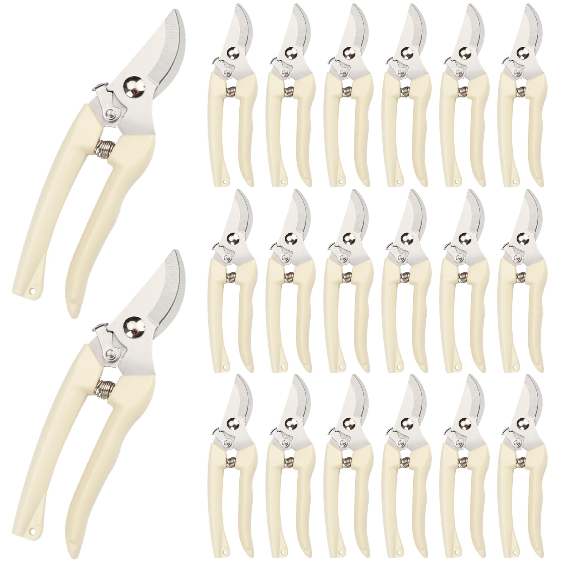 20 Pcs Garden Scissors for Plant, Tip Pruning Shears for Cutting Flowers, Trimming Plants, Bonsai and Fruits Picking (Bypass Blade Pruner)
