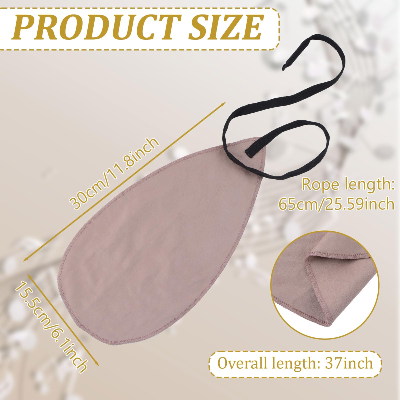 HOMMDECO Clarinet Inner Tube Cleaning Cloth 4PCS Clarinet Inner Tube Kit Swab Instrument Cleaning Tool for Clarinet Piccolo - Image 2
