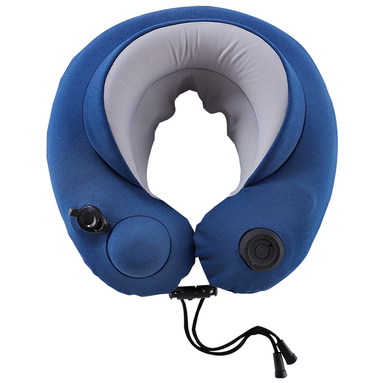 Cuscino Da Viaggio Per Collo Shiatsu E Supporto Per Il Collo Impastato in Memory Foam A Forma Di U Senza Fili, Utilizzato Per Alleviare Il Dolore, Adatto Per Viaggi in Aereo, Treno, Auto,Dark blue