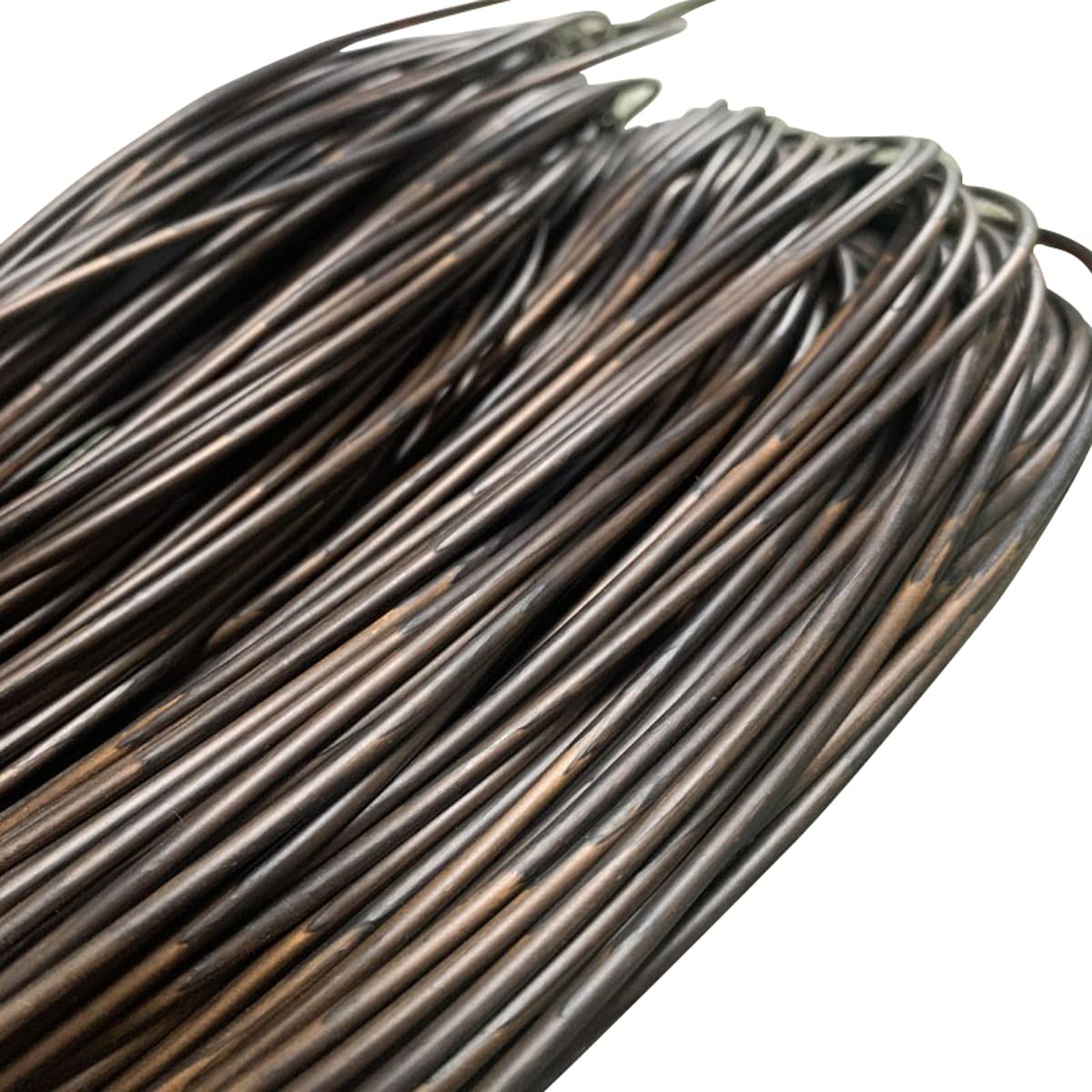 Cozylkx 60m Round PE Rattan 3mm Plastic Wicker Synthetic Rattan Material for Furniture Repair, Chair Weaving,C 04