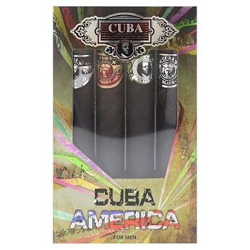CUBA AMERICA 4-Piece SET, 4X35 ML (BLACK, BROWN, GREEN, GREY)