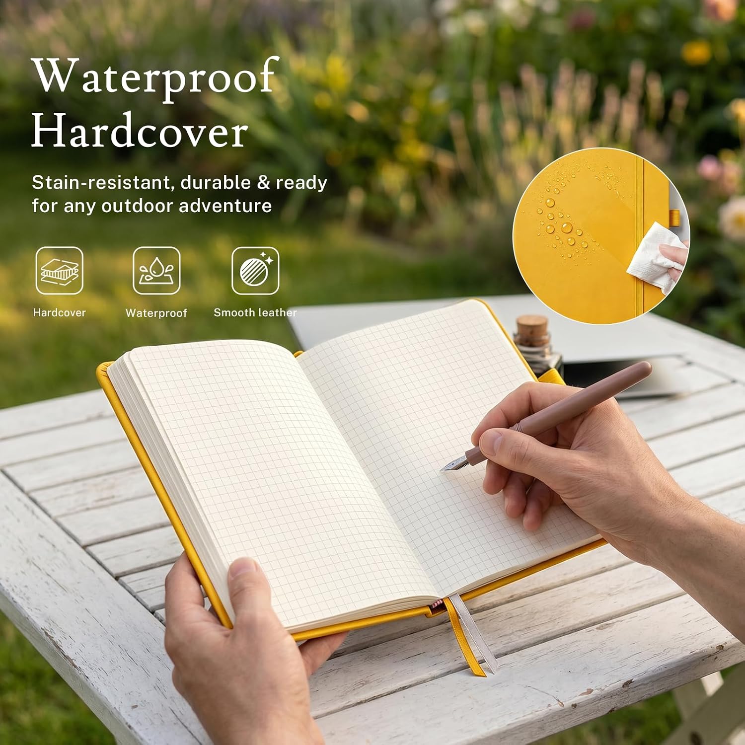 PAGELYST Graph Grid Paper Notebook 200 Pages, 4 Pack, A5 Size 5.7'' x 8.3'' image 5