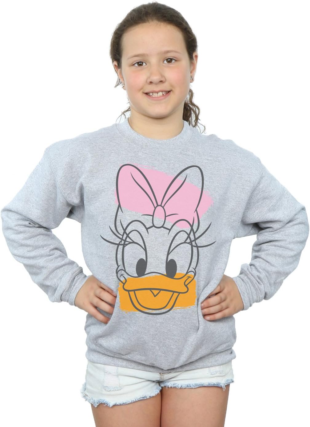 Disney Girls Daisy Duck Head Sweatshirt