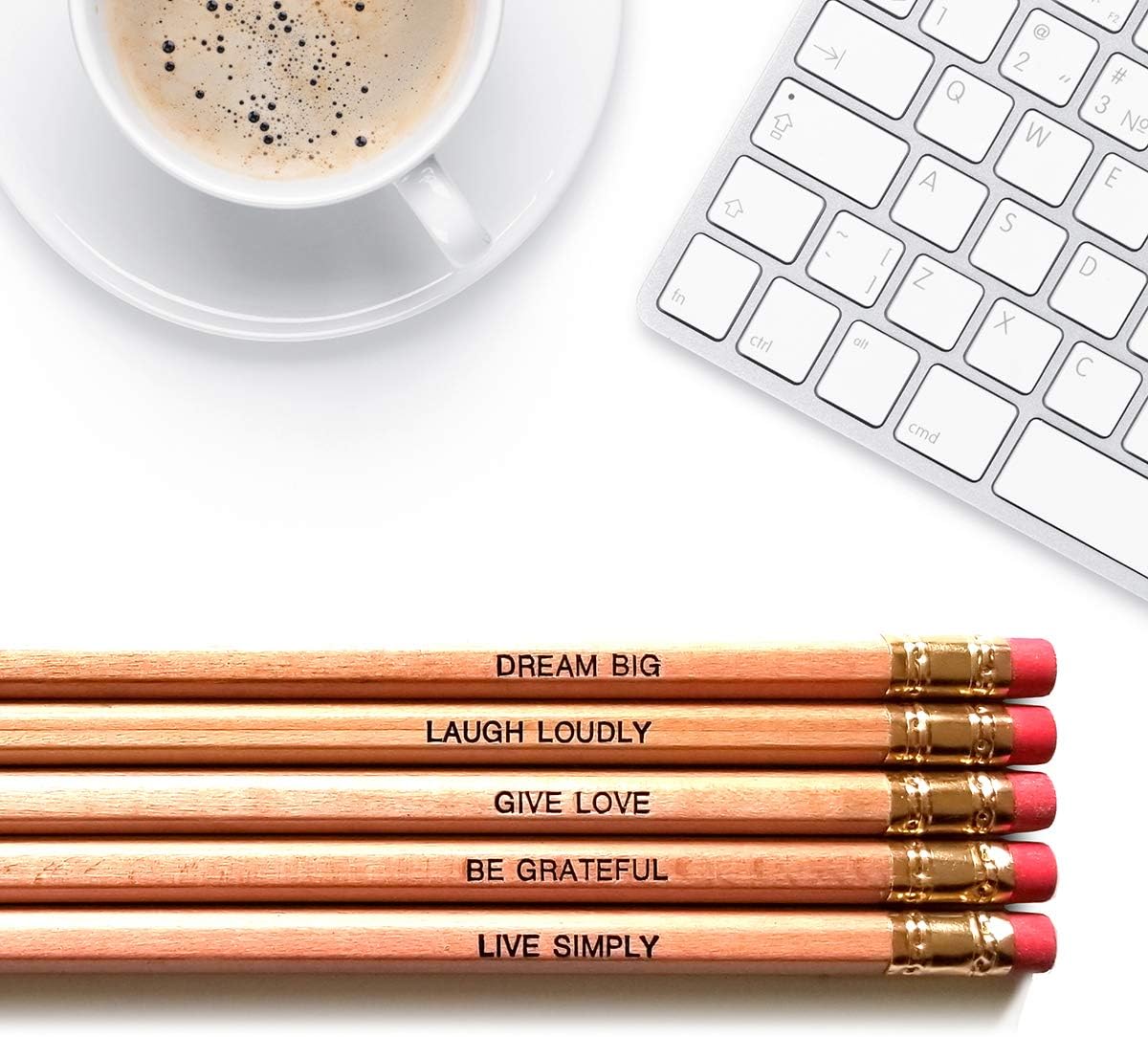Positive Affirmations - Inspirational Pencils Engraved With Funny And Motivational Sayings For School And The Office