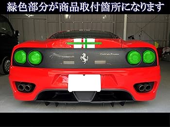 フェラーリ　360用　チタンフロント&サイドエアーインテークグリル6点セット フェラーリ 360用 チタンフロント&サイドエアーインテークグリル