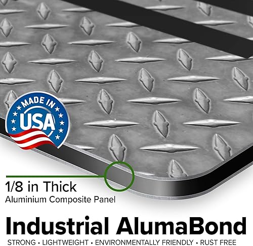 Miniatura 701 de My Sign Center - Letrero personalizado, 11 colores de fuente, 13 estilos de fuente, 4 opciones de agujero, 22 tamaños, 8 x 32 pulgadas, sin óxido,