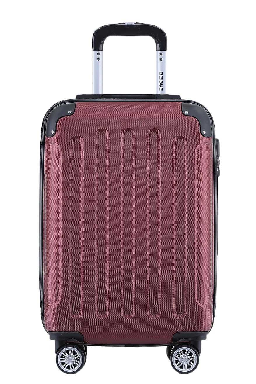 BEIBYE- Hartschalenkoffer Koffer Trolley Rollkoffer Reisekoffer Zahlenschloß 4 Zwilings-Rollen
